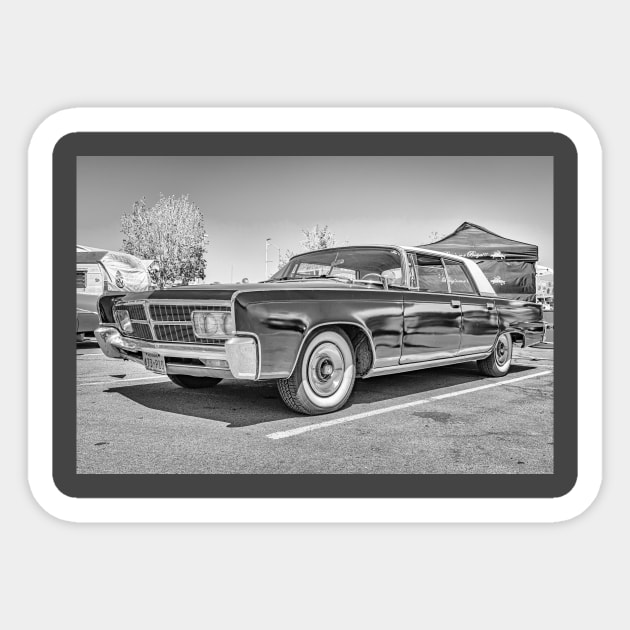 1965 Chrysler Imperial Crown Hardtop Sedan Sticker by Gestalt Imagery